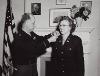 WAC Valeria Brinegar receiving her Warrant Officer's commission. (Digital archive reference MC 376/251)