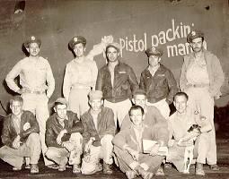The crew of Pistol Packin' Mama at Hethel.