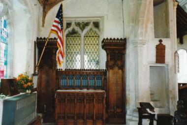 The memorial altar in Carleton Rode Church.