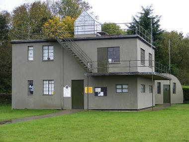 The former control tower at Seething Airfield, which now houses a museum.