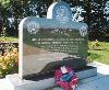The memorial to the 466th Bomb Group at a crossroads on Frans Green