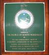 A plaque presented to the people of North Pickenham by the 491st Bomb Group in May 1997. It is in St Andrew's Church.